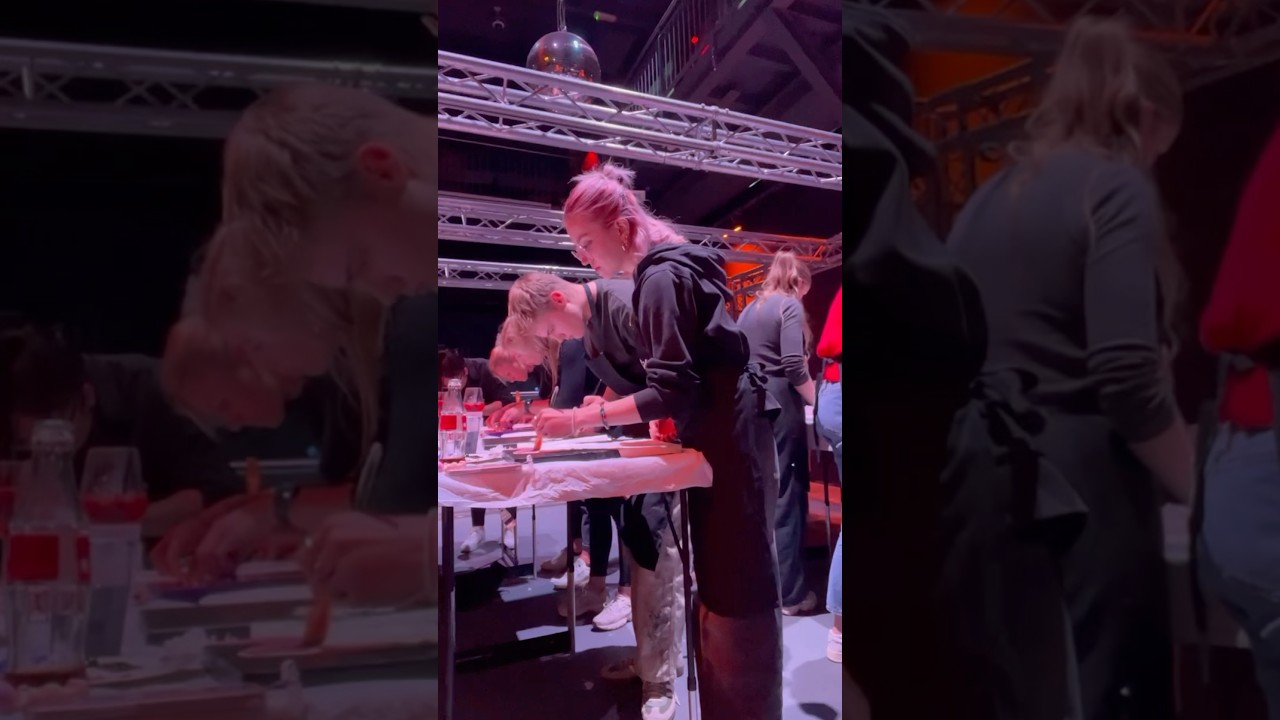 drink & paint event vlog🍸✨ #minivlog #mylife #eventvlog #drinkandpaint #artvlog #painting