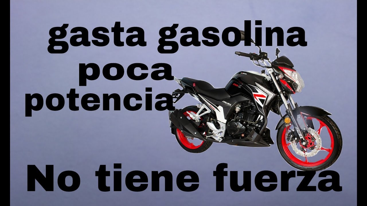 PORQUE mi MOTO , GASTA MUCHA GASOLINA , NO TIENE FUERZA , HACE EXPLOSIONES, SUENA COMO MATRACA