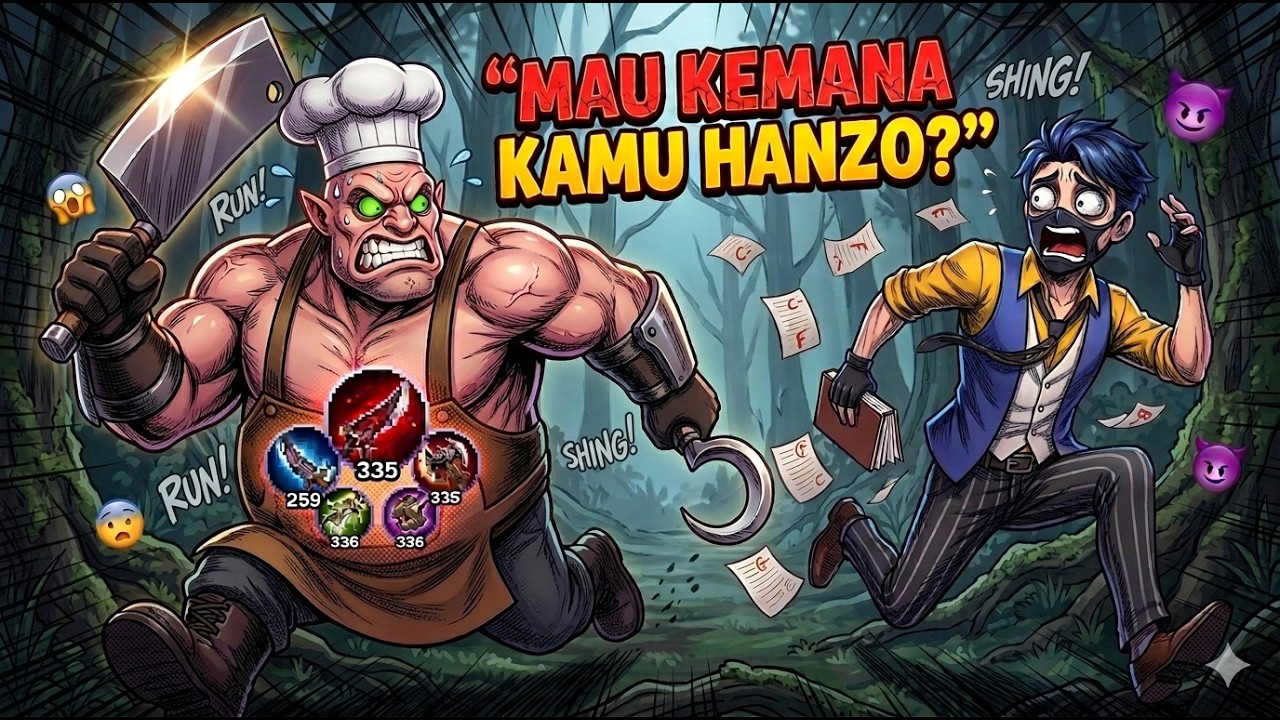 DITEROR CHEF RAKSASA! 😱 HANZO VS FRANCO FULL DAMAGE BIKIN JANTUNG COPOT