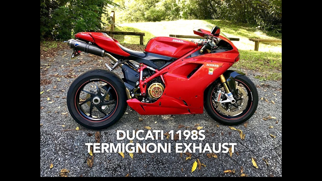 Ducati 1198s Termignoni Exhaust Sound (Walk-around ) Full Race System