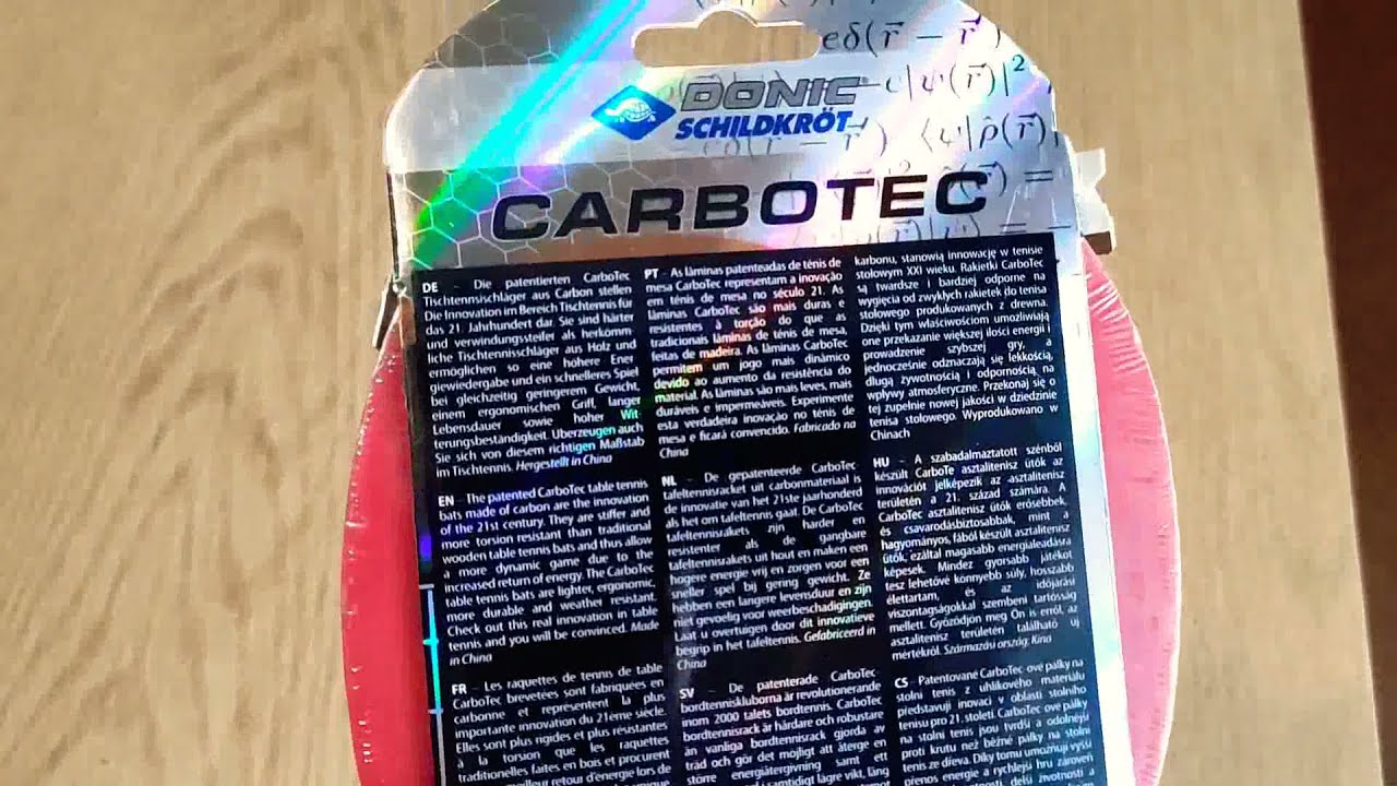 Donic Schildkrot Carbotec 7000 Unboxing