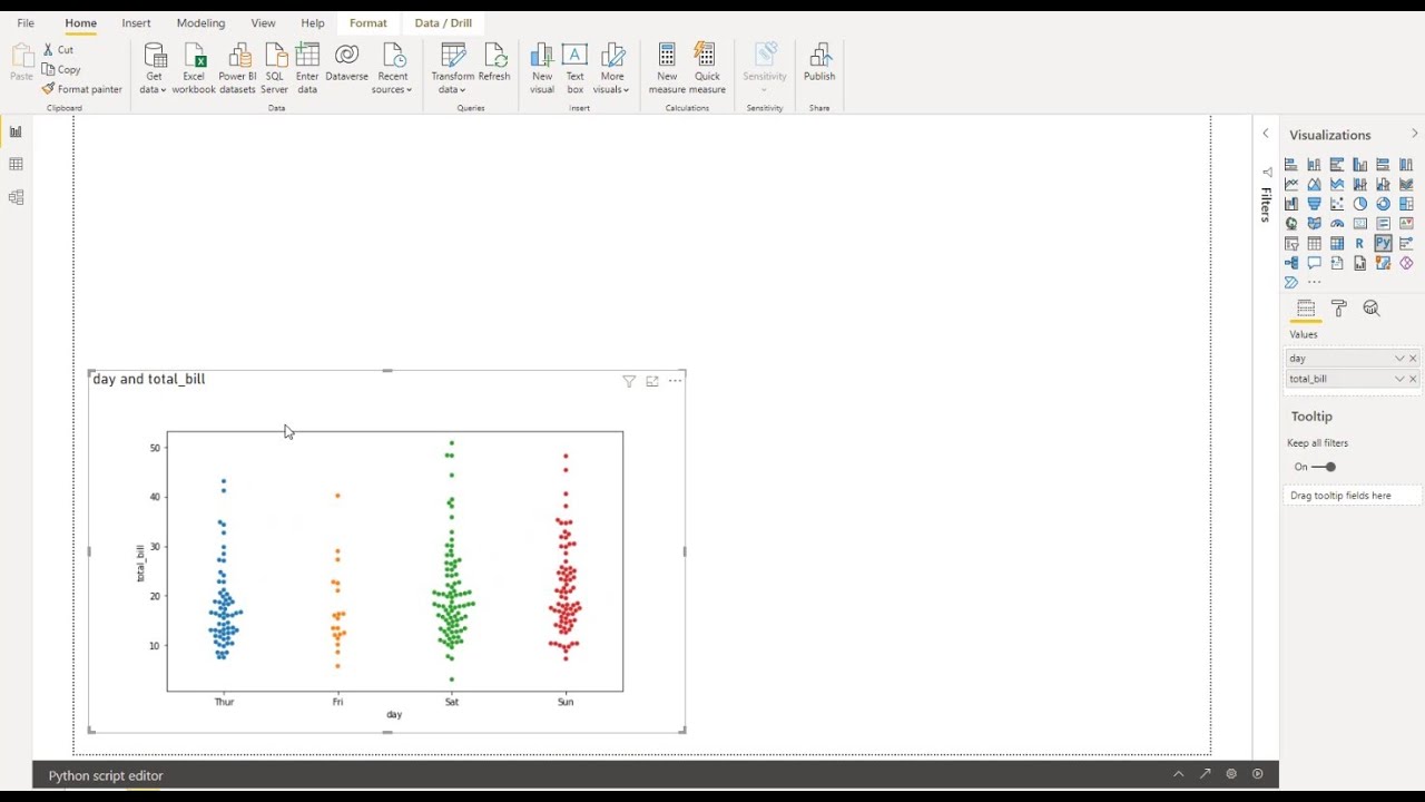How to use Python in Power BI - Data visualization - Python Script