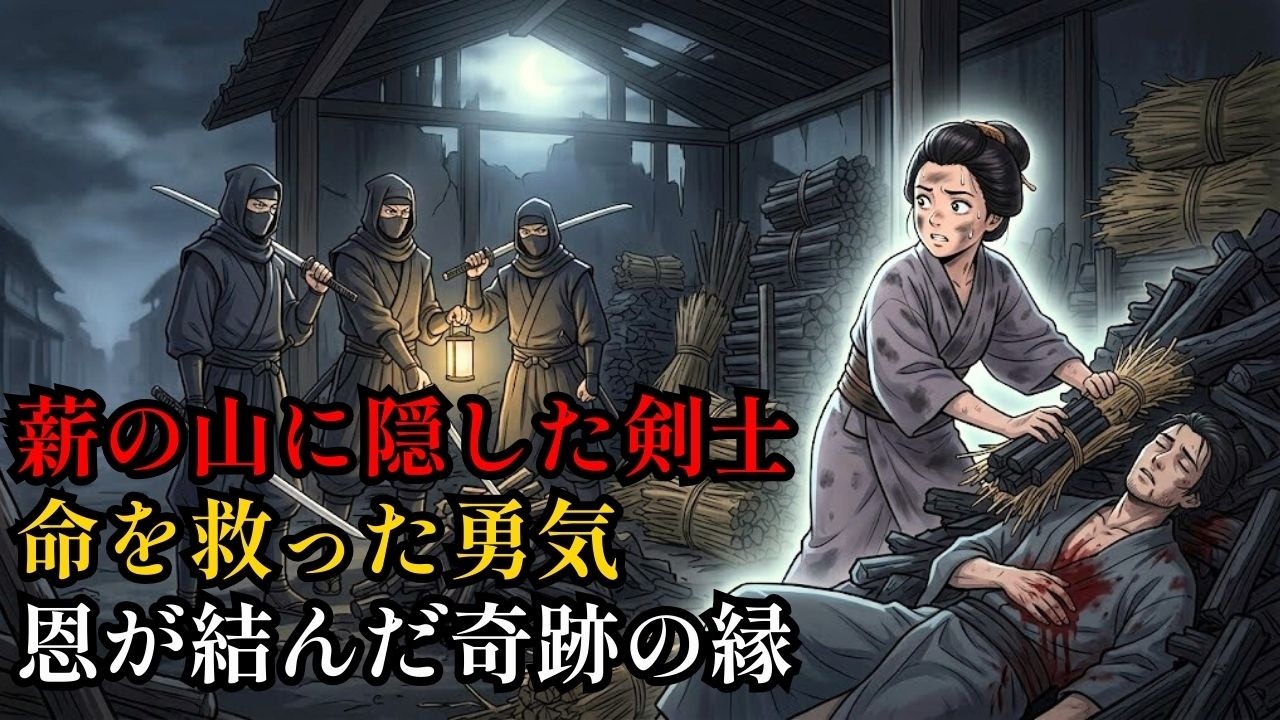 孤児の薪売り娘、重傷の流浪剣士を薪の山に隠し刺客を欺く――幕府一の剣士となった男が恩人を花の駕籠で迎えた奇跡【日本昔話風物語】. | 野談 | 伝説 | 昔話 | 説話 | 民話.