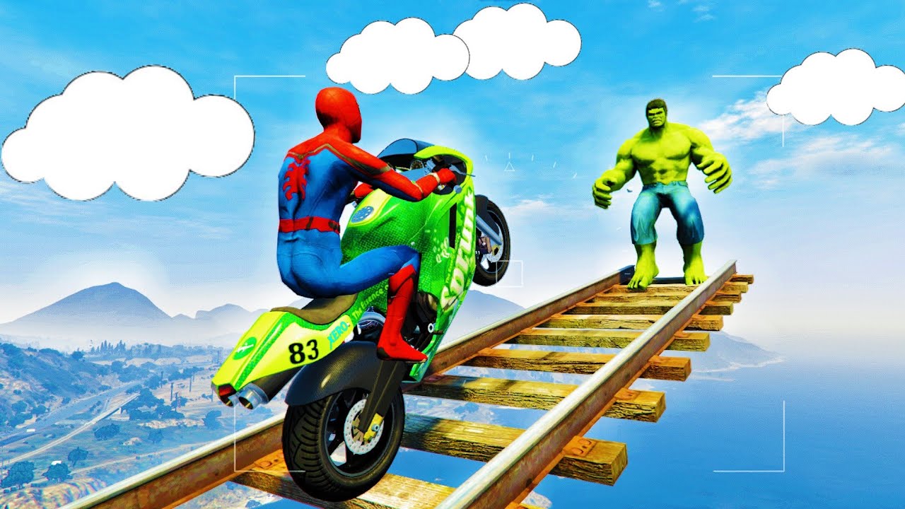 Spider-Man Vs Spider-Man Vs Hulk Vs Bumblebee | GTA -V 