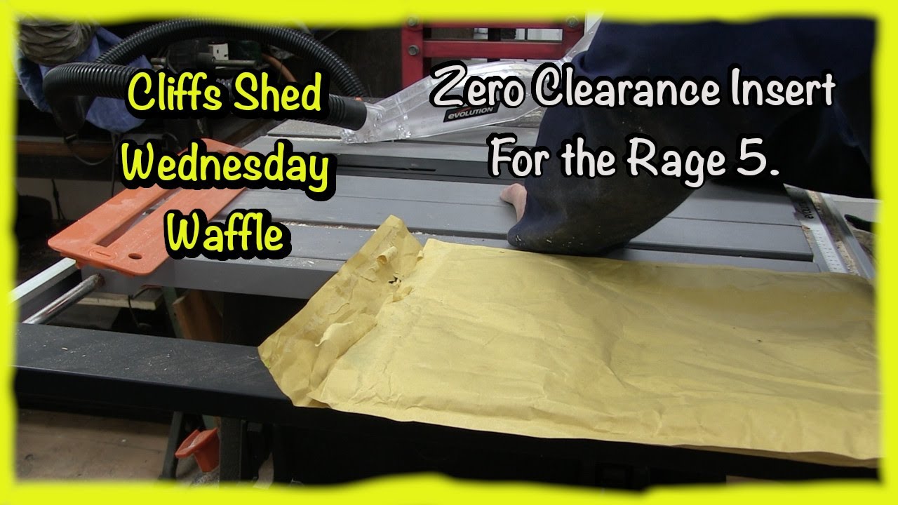 Zero Clearance Insert for the Rage 5