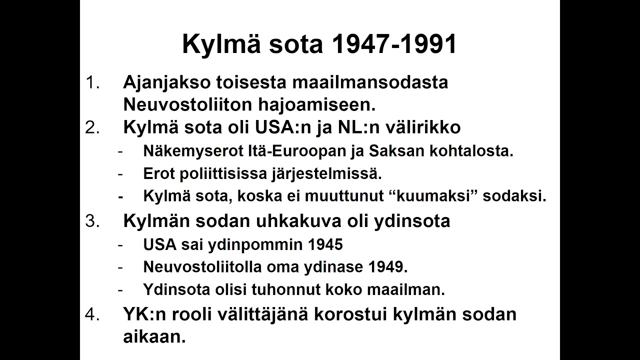 Kylmä sota