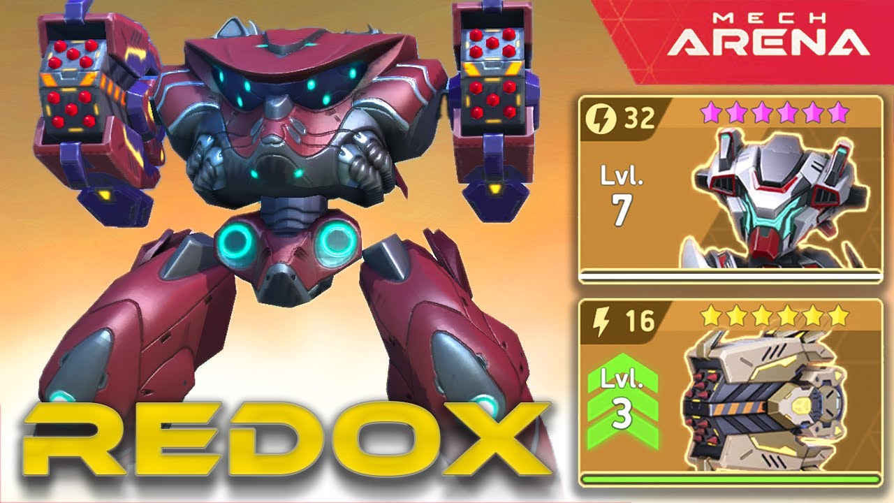 Grandmaster Redox and Rockets - Mech Arena Storm Rack 16