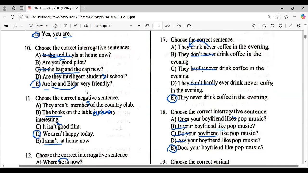 The Tenses Kaspi (1-140) Izah
