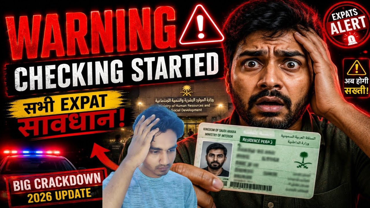 Saudi में अचानक शुरू हुआ बड़ा Crackdown 🚨 Expats Alert 2026