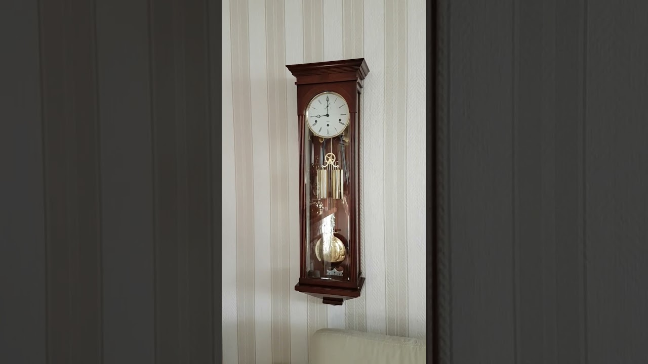 Wanduhr Seilzug-Regulator Wallclock  Kieninger Westminster Chime Germany