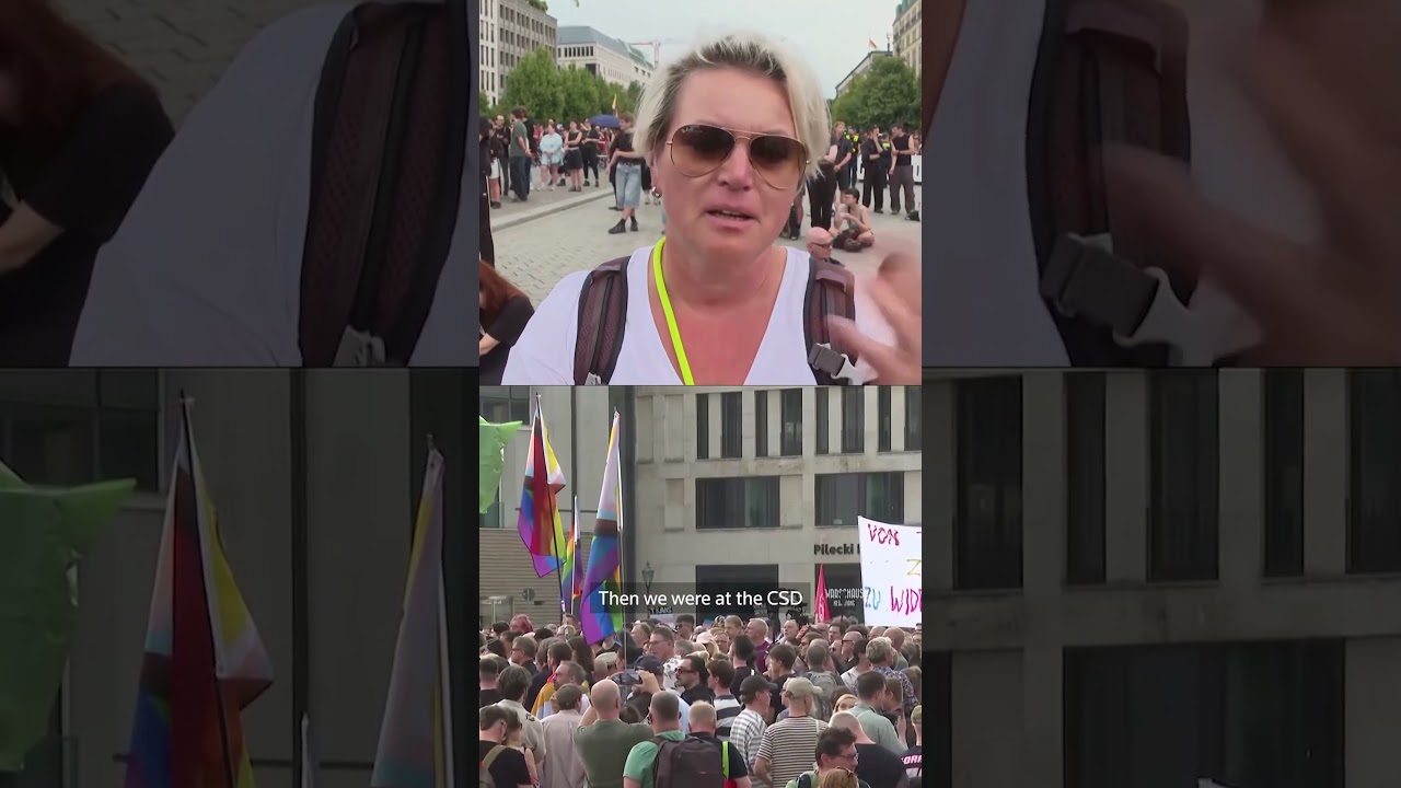 Тысячи людей пришли на акцию памяти после нападения на берлинский гей-прайд