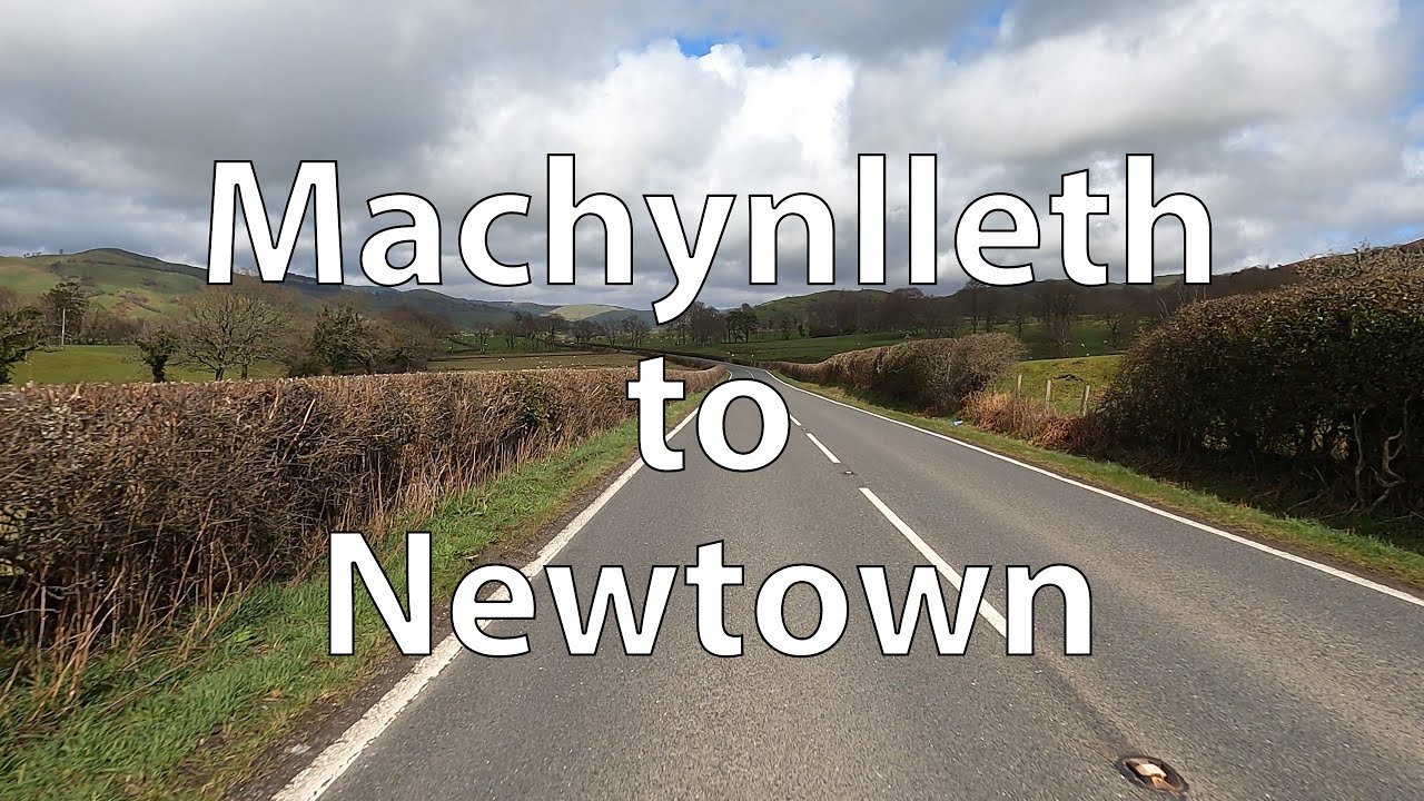 [4K] Driving from Machynlleth to Newtown (UK)