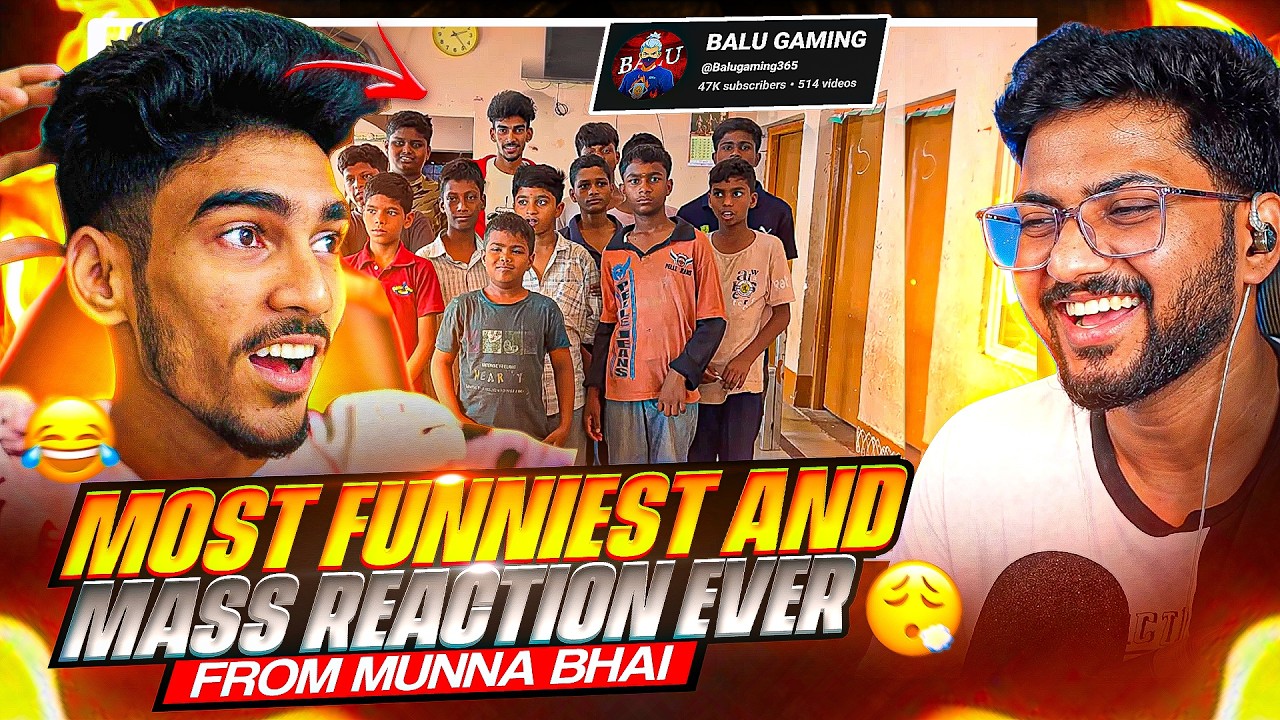 Munna bhai reacted on our channel 🔥😱 Most funniest 😂 reaction ever from @Munnabhaigaming ❤️🌚