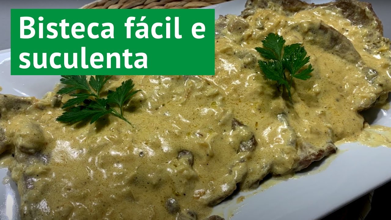 Bistecas de porco fritas ao molho de mostarda ✅ | fácil e deliciosa -  com participação especial...