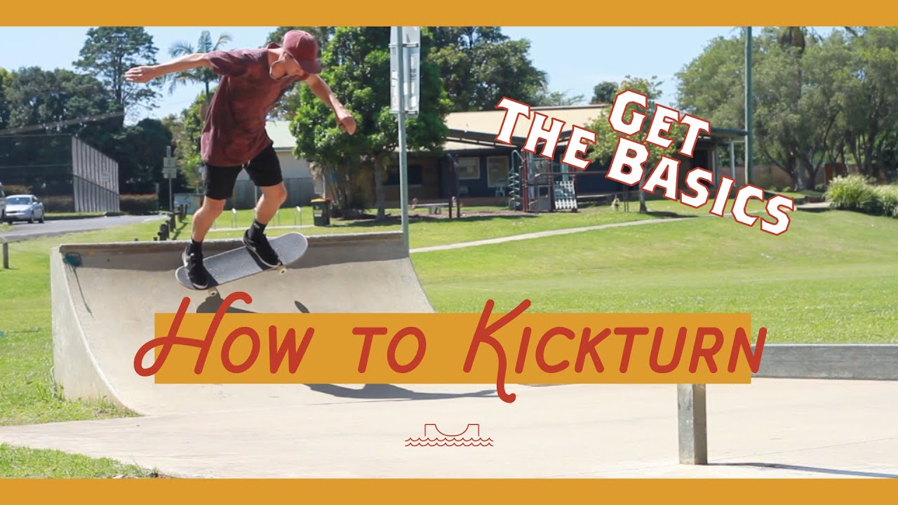 How To Kickturn on a Skate Ramp Beginner Skateboard TrickTip Tutorial - By SkateMoreSurfMore