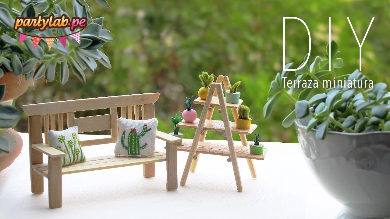 #DIY Terraza miniatura con palitos de helado - Partylabperu