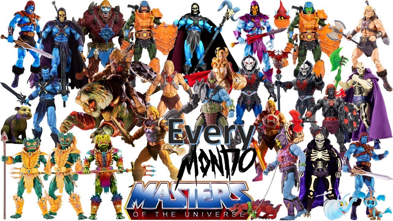 *see newer video* Every Mondo MOTU Masters of the Universe Collection Comparison List Trapjaw