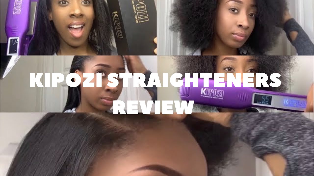 KIPOZI titanium hair straighteners review!! TYPE 4 NATURAL HAIR *affordable*