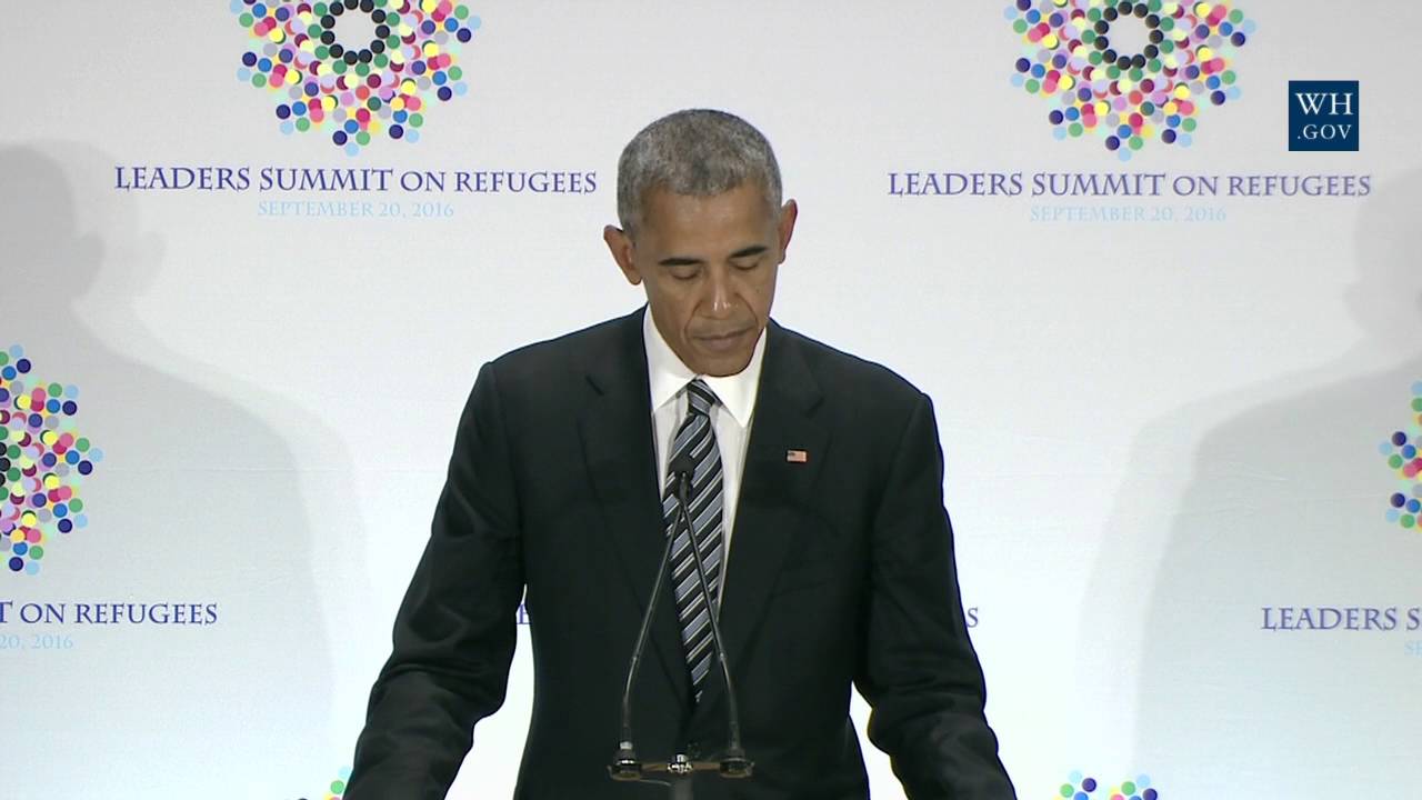 President Obama Participates in a Refugee Summit