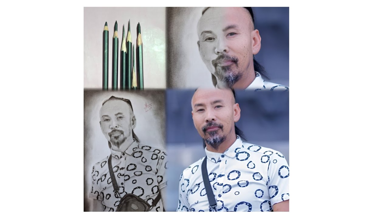Tangkhul singer Oshim soho with charcoal graphite pencil ✏️ 