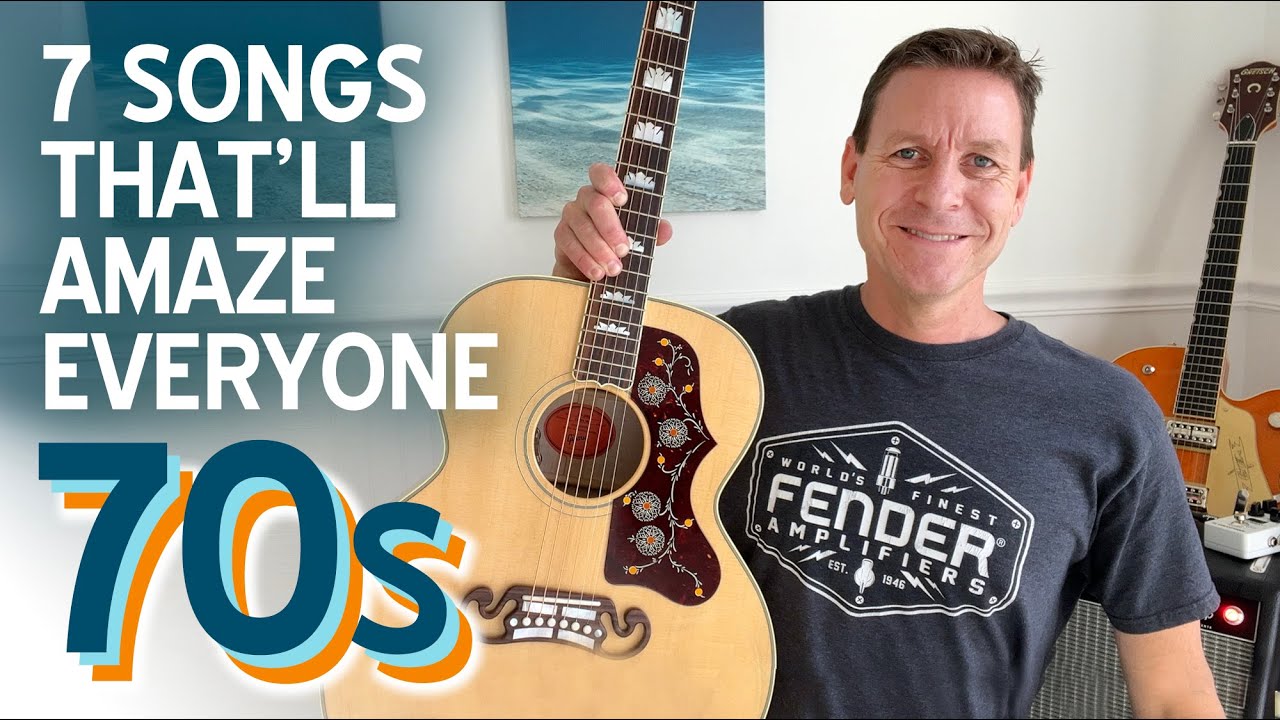7 FAST Guitar Lessons! 1970s Classic Rock Hits Everyone Knows