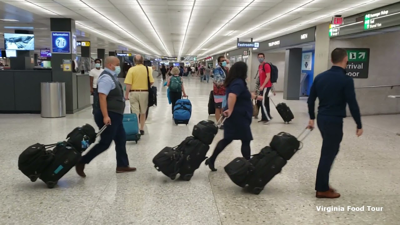 Dulles International Airport Arrivals Hall - Virginia Food Tour