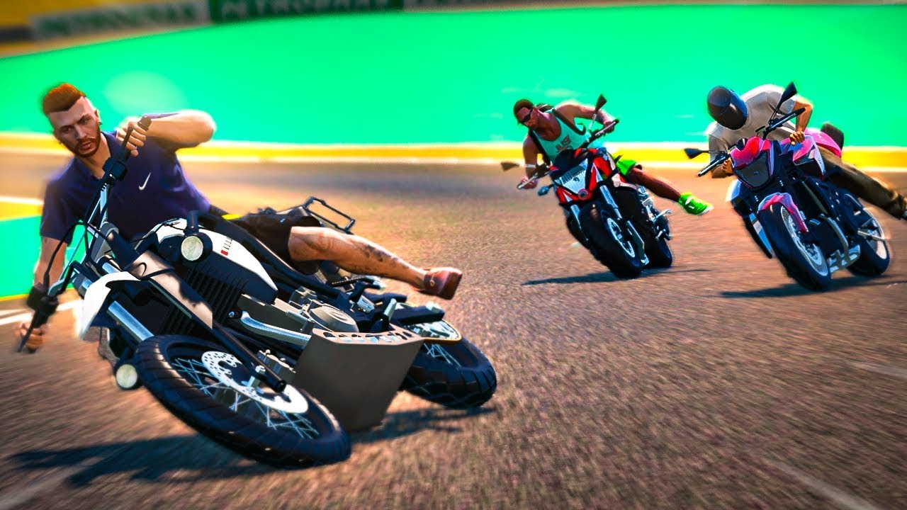 GTA V - VIDA REAL | FUI DE XT NA CORRIDA DE MOTO SPEED. 