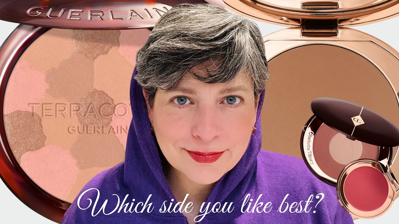 Guerlain Terracotta Light Bronzer vs Charlotte Tilbury Bronzer and Blush- Which side you like best?