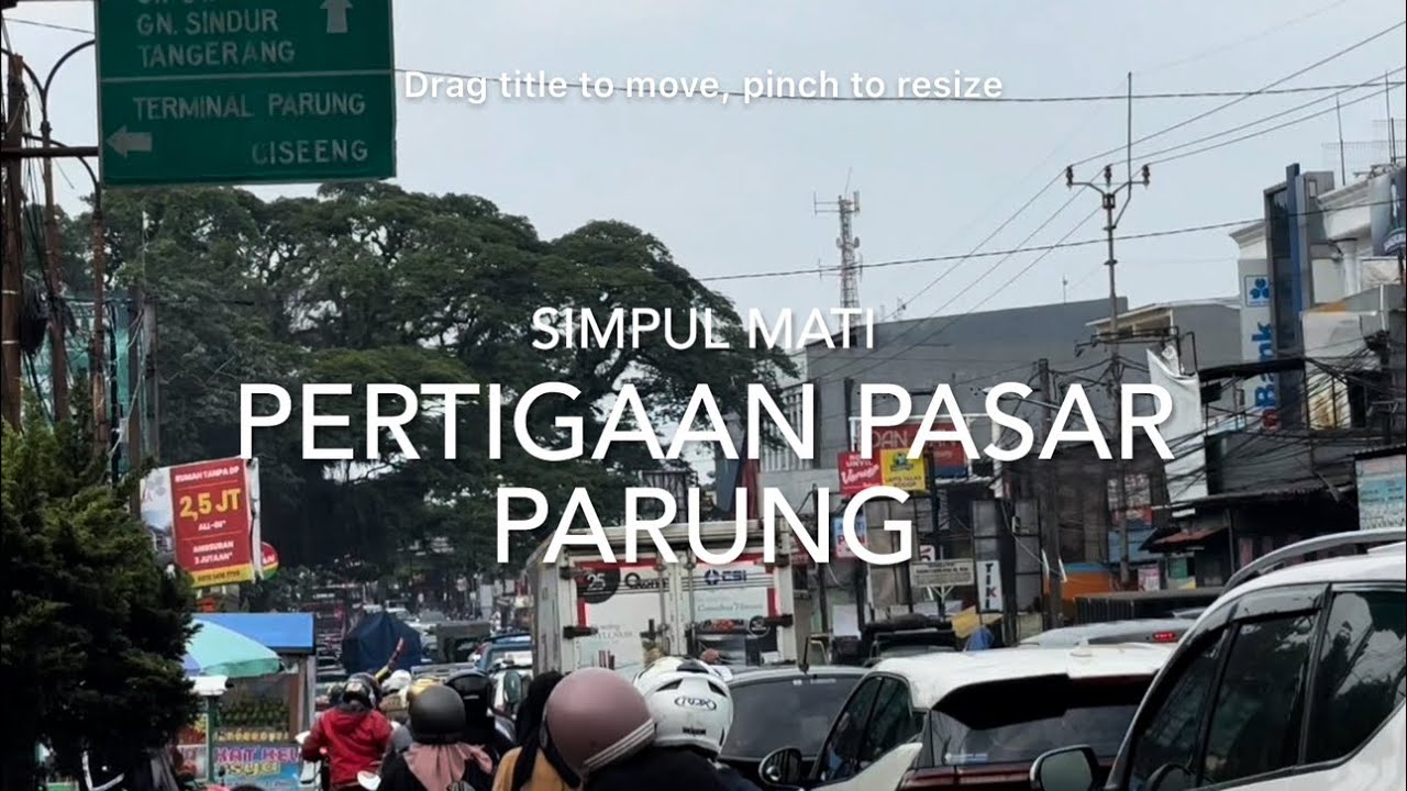 MANA SATLANTAS POLSEK PARUNG? KEMACETAN TAK PERNAH TERURAI WALAU HANYA BERJARAK 100 M DARI POLSEK