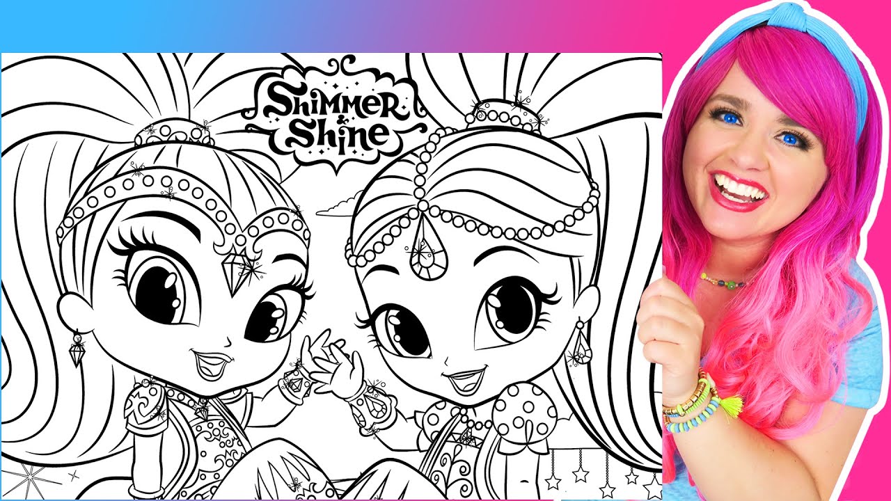 Coloring Shimmer and Shine Coloring Pages | Prismacolor Markers