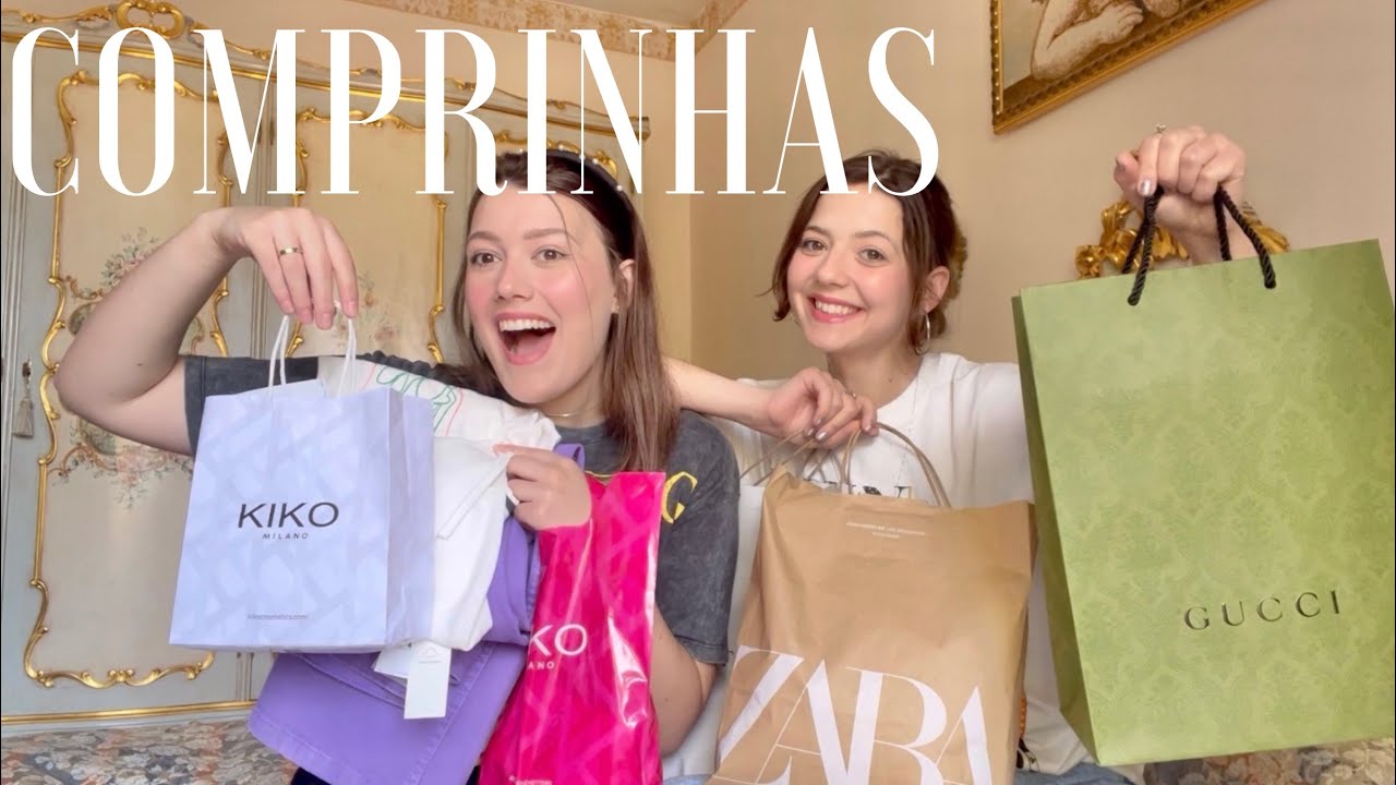 COMPRAS NA EUROPA 🛍💸 ZARA, BERSHKA, GUCCI, KIKO E MUITO MAIS | COMPRAS DE LUXO E FAST FASHION