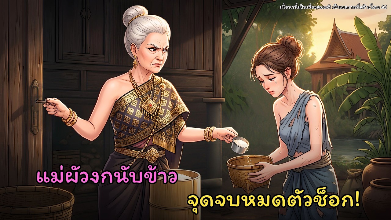 แม่ผัวขี้เหนียวให้สะใภ้นับเม็ดข้าวสารก่อนหุง สุดท้ายโดนมิจฉาชีพหลอกโกดังข้าวเกลี้ยงเพราะโลภของถูก