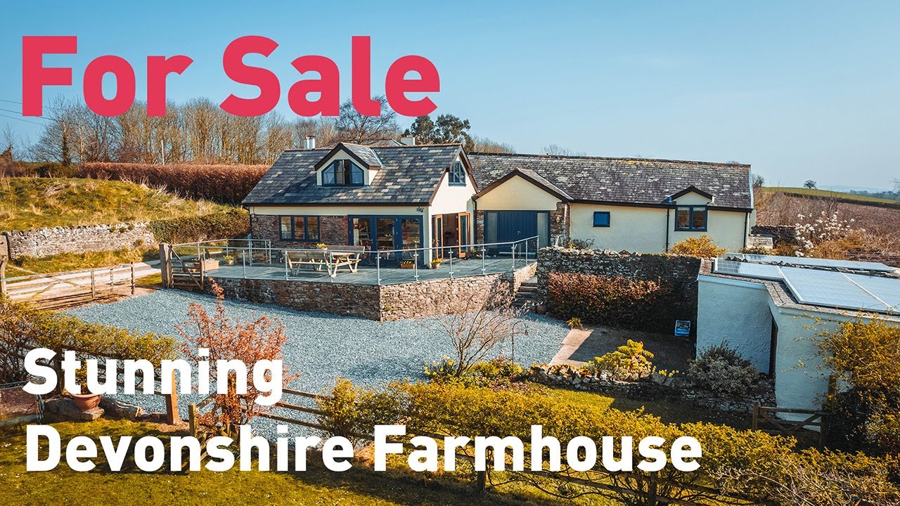 Property Tour | Beautiful Devon Farmhouse with 2 holiday cottages, 6 acres & modern outbuilding