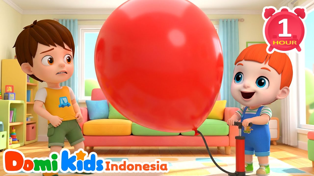 🎈 Lagu Anak Populer | Balon Terbang Tinggi! | Domi Kids Kumpulan Lagu Pesta Anak-anak