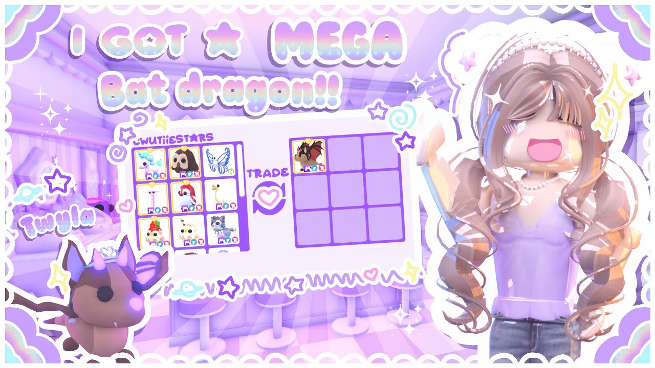ᯓ★У меня появился *МЕГА* ДРАКОН-ЛЕТУЧАЯ МЫШЬ!! {Adopt Me}