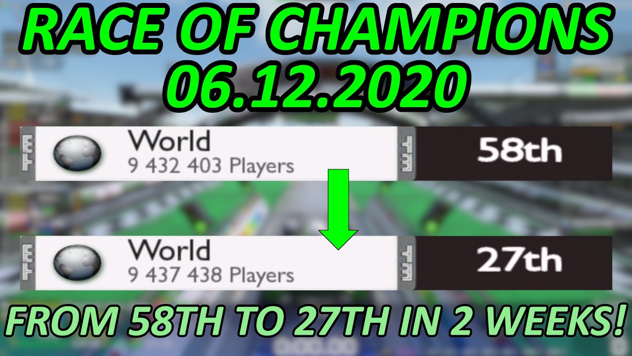 #048. Race of Champions 06.12.2020: From TOP 60 to TOP 30 in 2 weeks