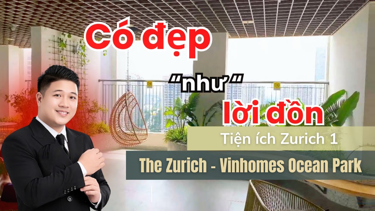 Đi xem thực tế toà ZR 1 phân khu The Zurich - Vinhomes Ocean Park, Giật mình quá nhiều tiện ích
