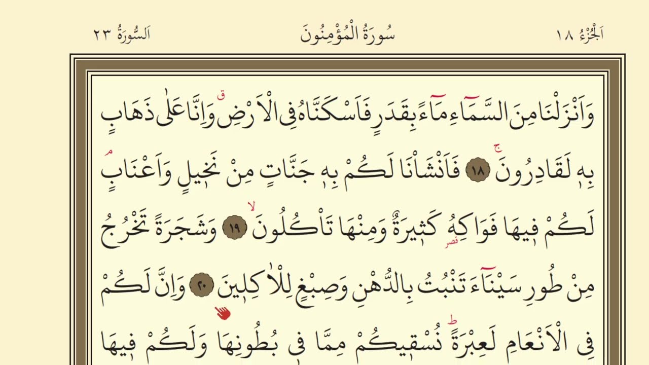 342.DERS| KURANI KERİM SAYFA 342 MUMİNUN SURESİ 18-27 /KURAN DERSLERİ /QURAN LESSONS PAGE 342 #quran