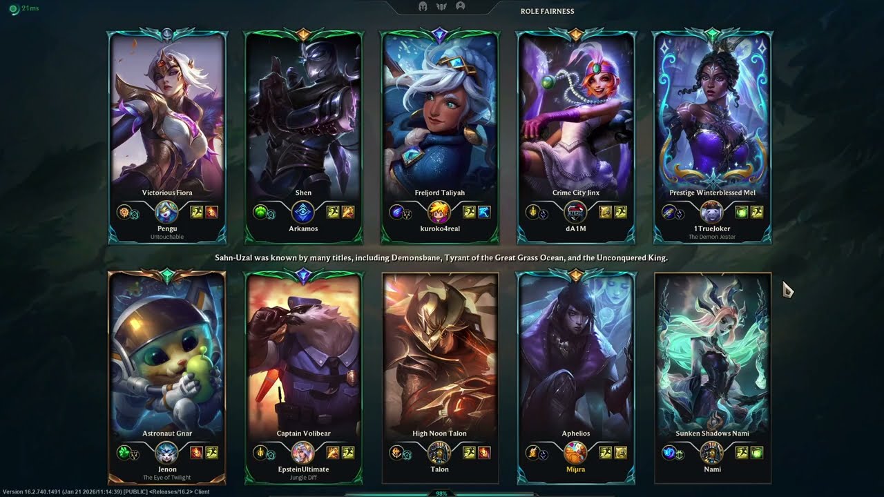 Aphelios nami vs jinx mel