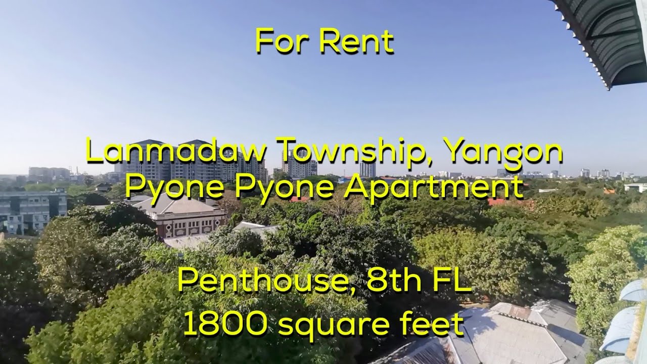 Apartment for Rent in Yangon, Myanmar.