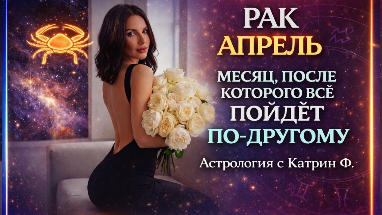 ♋РАК АПРЕЛЬ МЕСЯЦ ⚡ПОСЛЕ КОТОРОГО ВСЕ ПОЙДЕТ ПО ДРУГОМУ 🪐ГОРОСКОП НА АПРЕЛЬ⭐ АСТРОЛОГИЯ С КАТРИН Ф💖