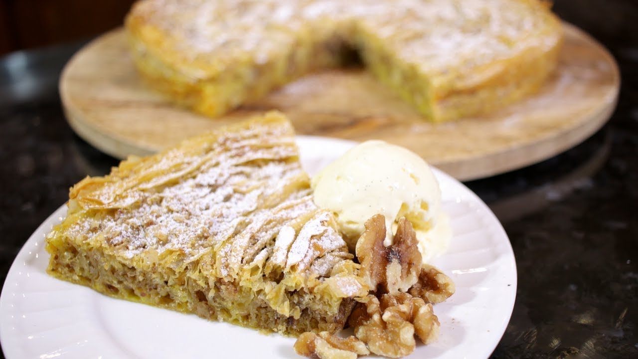 How to make Muakacha / Ruffled Milk Pie (Assyrian Food)
