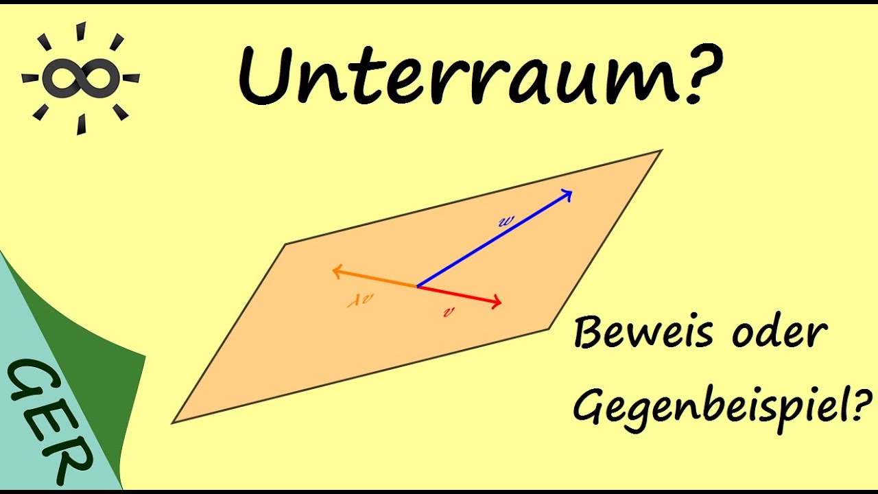 Unterraum? Beweis oder Gegenbeispiel?