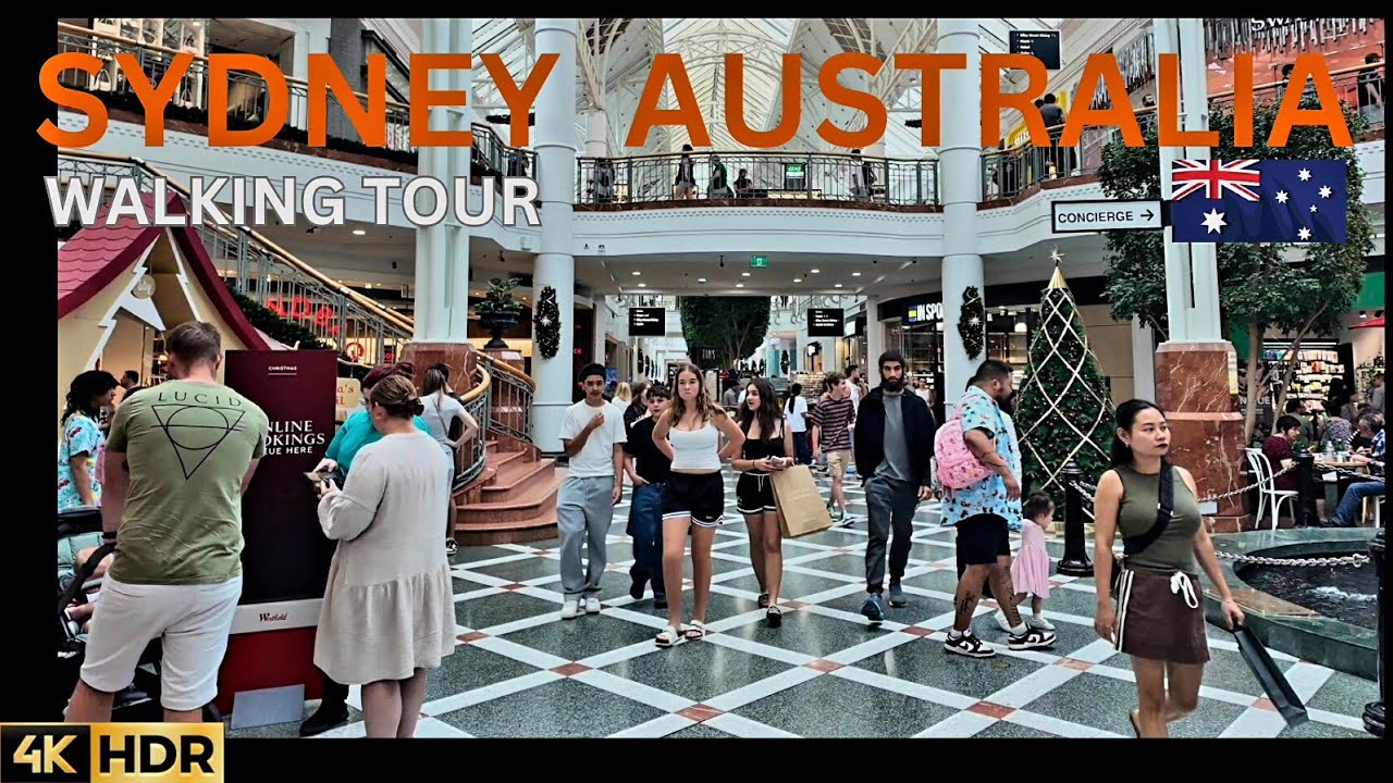 SYDNEY AUSTRALIA VIRTUAL WALKING TOUR | Inside Penrith westfield Mall | 4K HDR