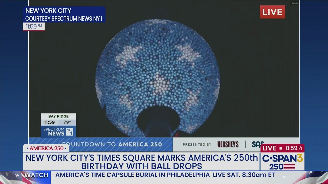 America 250: Times Square Ball Drop to Mark Semiquincentennial