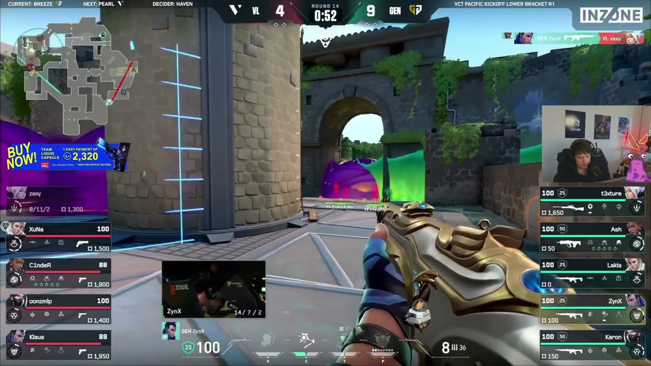 Sliggy reacts to GenG ZynX insane ace vs Varrel