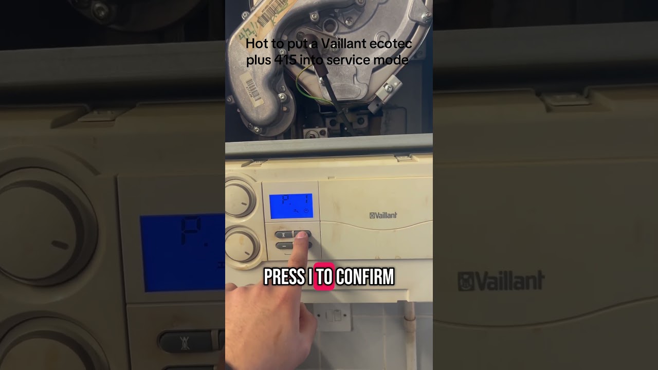 Commission mode on a Vaillant EcoTec Plus 415