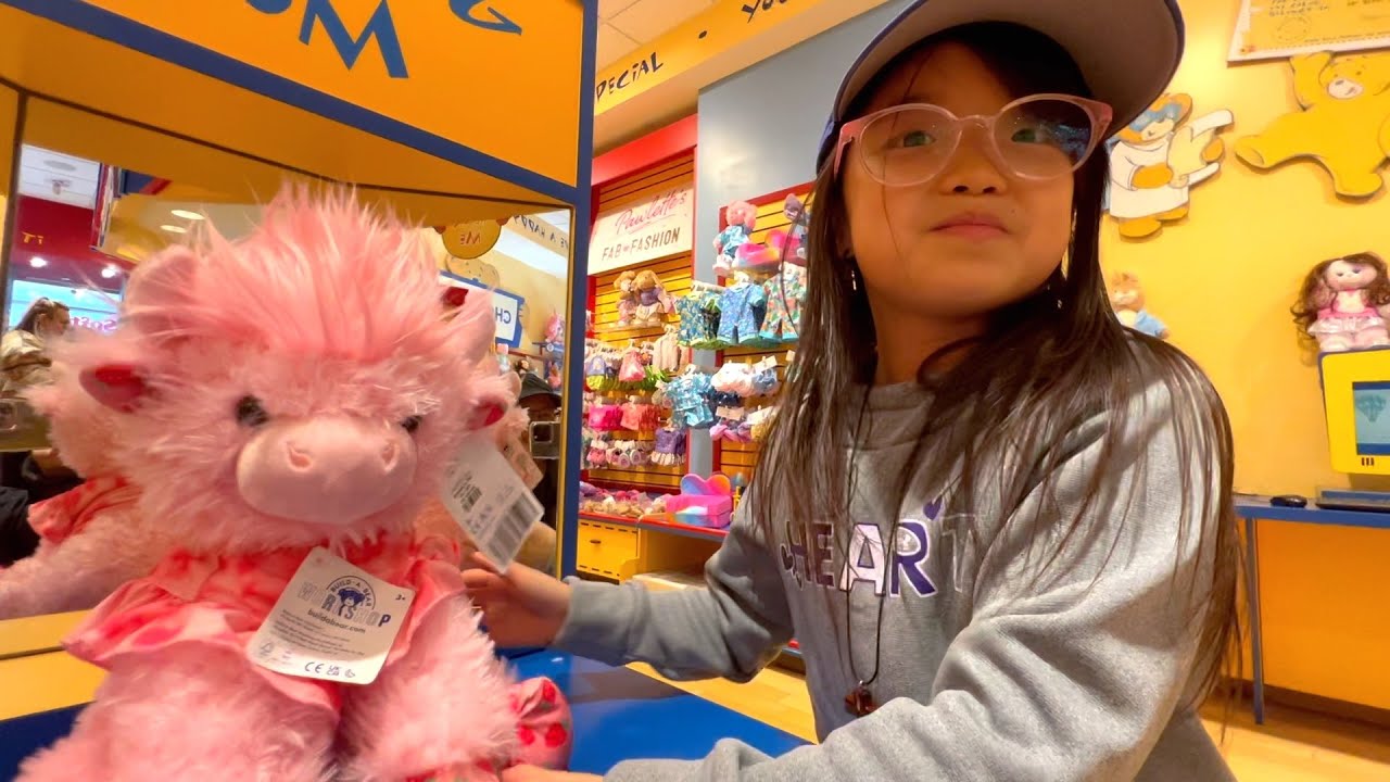 Strawberry Highland Cow Stuffed Animal | Build-A-Bear Workshop Experience