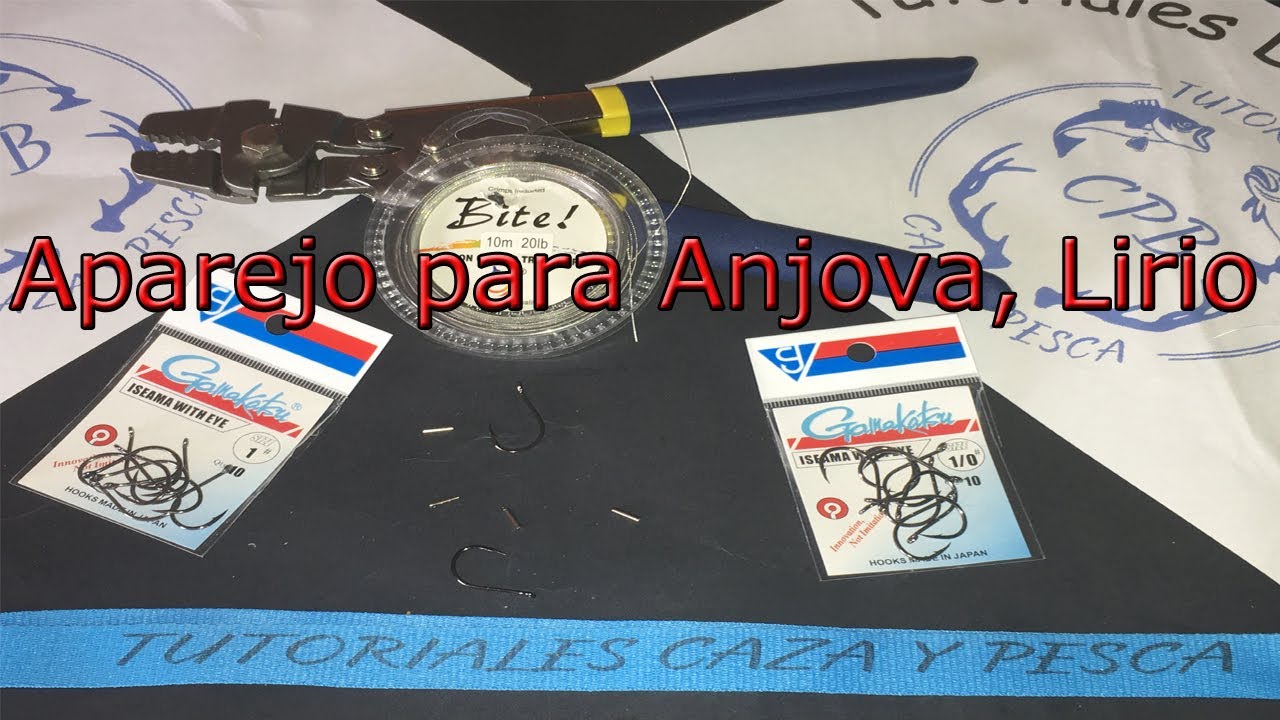 Iniciación a la pesca: Aparejo de metal o sirga para pescar Lirios y Anjovas