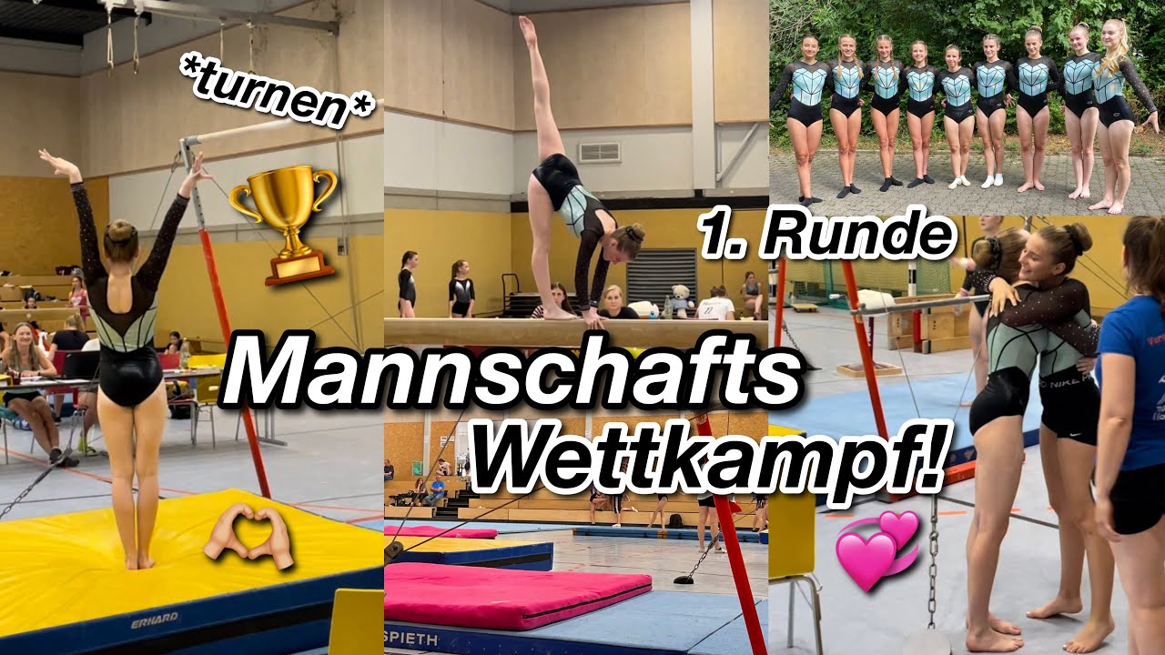 Mannschafts Wettkampf Vlog! 🏆 Turnen💞 1. Runde🥉| kathie